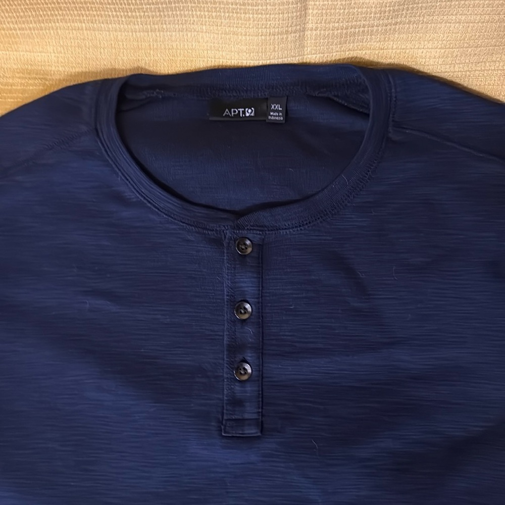 Apt 9 Blue Short Sleeve Tee Relaxed Fit in size XX-Large